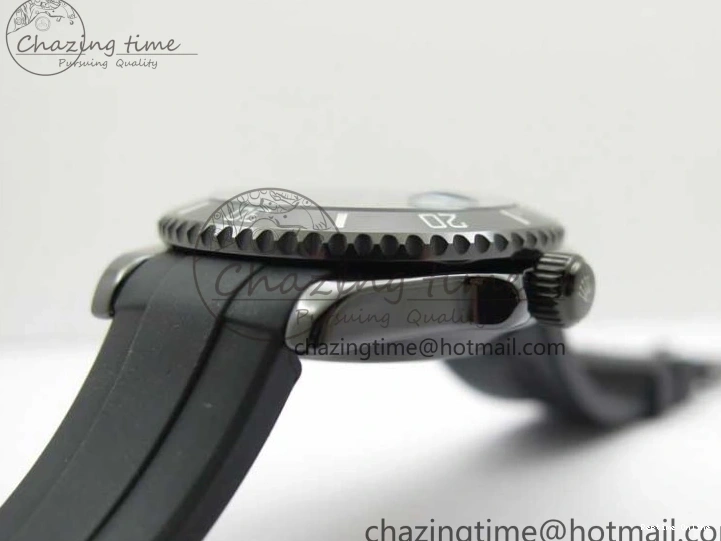 0109 Submariner 40mm Black Ceramic 5GF Best Edition Cream Dial on Black Rubber Strap SA Neat 2470